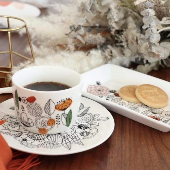 2色展開】北欧フラワースカンジナビア ブラック A3転写紙