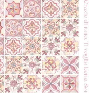 モロッカン・ダマスク - ポーセラーツ転写紙PlatinumLaboプラチナムラボ