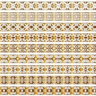 モロッカン・ダマスク - ポーセラーツ転写紙PlatinumLaboプラチナムラボ