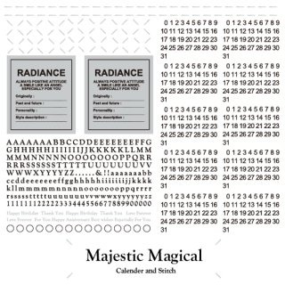NEW Majestic Magical  Calendar White Stitch ۥ磻ȥƥå A4