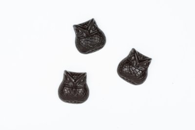 OWL CHOCOLATE GIFT BOX SET (3per 1set with special wood box)：梟 ローチョコレート 3個入ギフトセット（木箱入り）