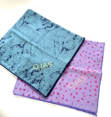 OJAS ORIGINAL Handkerchief / オージャスオリジナルハンカチ（２色からお選びください）