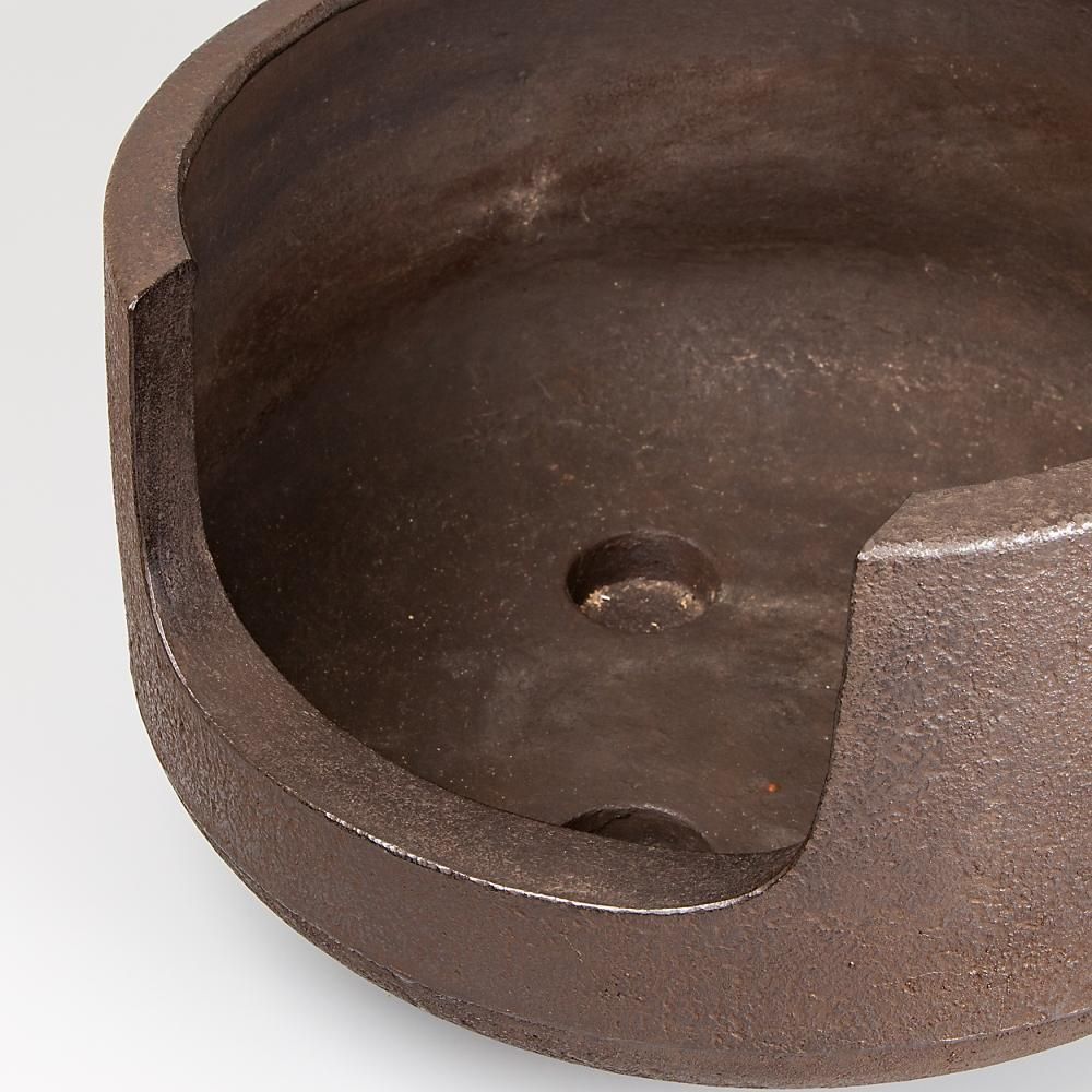 鉄 道安風炉 般若勘渓作 - 茶道具・抹茶通販 | ギャラリーきほう 鉄 道安風炉 般若勘渓作 - 茶道具・抹茶通販 | ギャラリーきほう