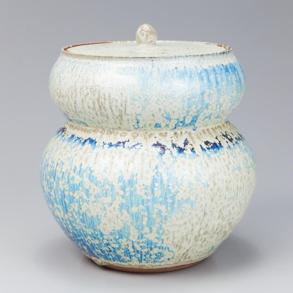中尾哲彰 冬の銀河 展示会作品33cm 作家物 陶芸家 中尾哲彰 冬の銀河 展示会作品33cm 作家物 陶芸家