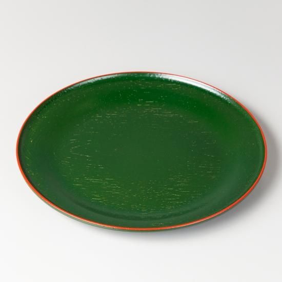 青漆塗青海盆 山本翠松（6代）作 - 茶道具・抹茶通販