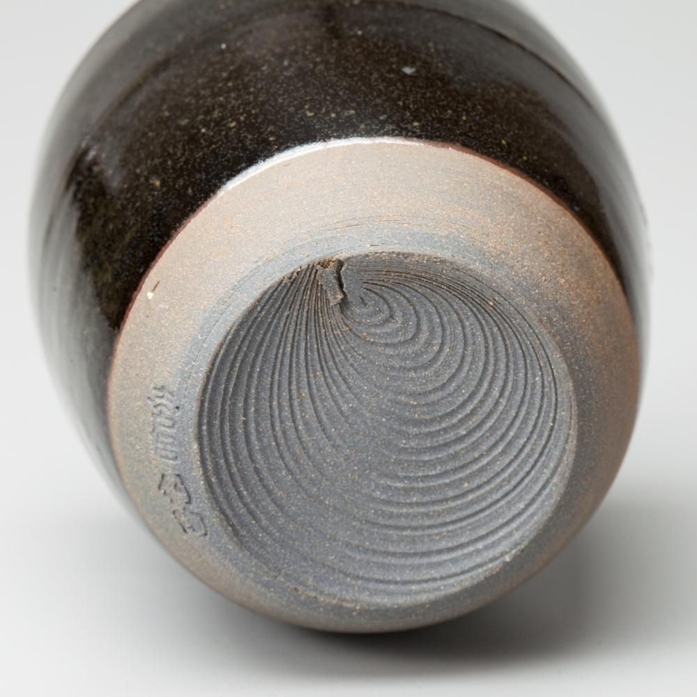 志戸呂肩衝茶入 青嶋利陶作 仕服東大寺裂 金襴 - 茶道具・抹茶通販