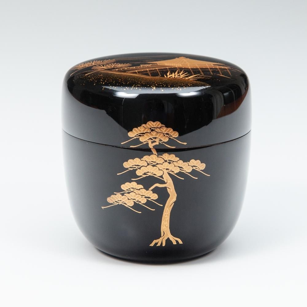 茶道具　輪島塗　北浜宗貴作　黒柿　螺鈿装飾　萩に鈴虫蒔絵　香合　共箱　V9157 茶道具 輪島塗 北浜宗貴作 黒柿 螺鈿装飾 萩に鈴虫蒔絵 香合 共