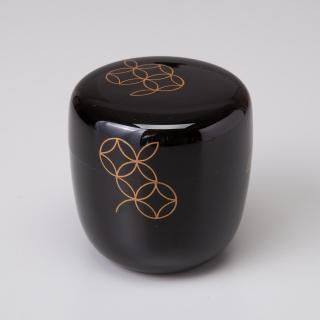 七宝つなぎ蒔絵棗