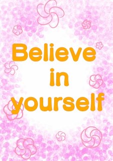 No.729 Believe in yourself Ⱦµ/Ĺµ ߸ˤ(T/åȥ/ԥ//ѥƥ/塼/İ)