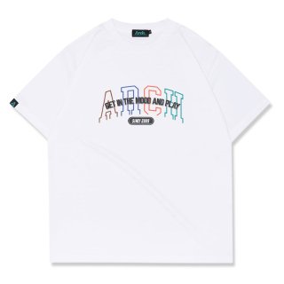 Arch(アーチ) T123-132 college out line logo tee DRY バスケットボール 半袖Tシャツ