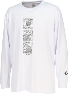 CONVERSE(コンバース) CB232366L メンズ プリントロングスリーブシャツ 長袖Tシャツ バスケットボール プラクティスシャツ