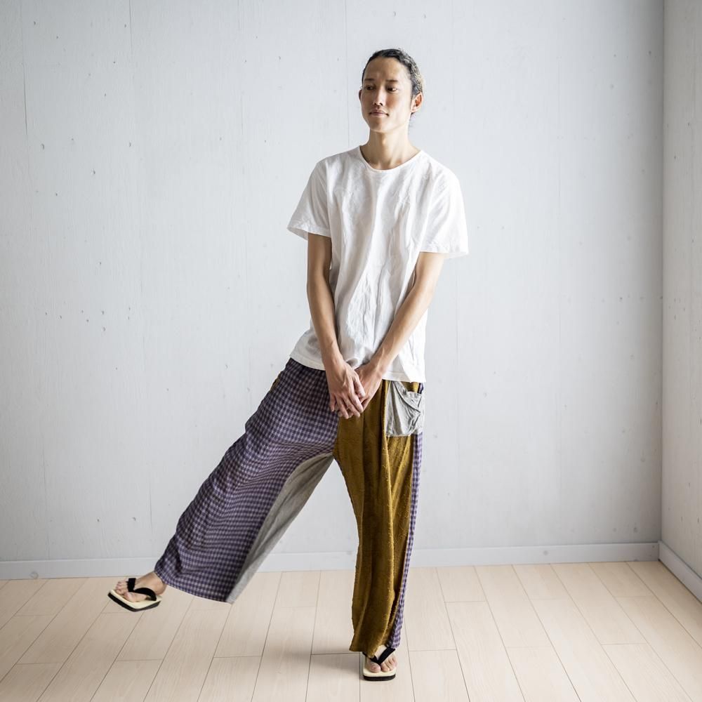 パッチワークパンツ(LIGHT GRAY / CHARCOAL) - 公式オンライン パッチワークパンツ(LIGHT GRAY / CHARCOAL) - 公式オンライン