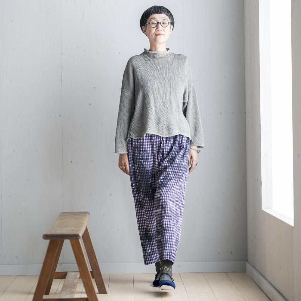 和紙ニットオフタートル(BLACK / LIGHT GRAY) - 公式オンライン