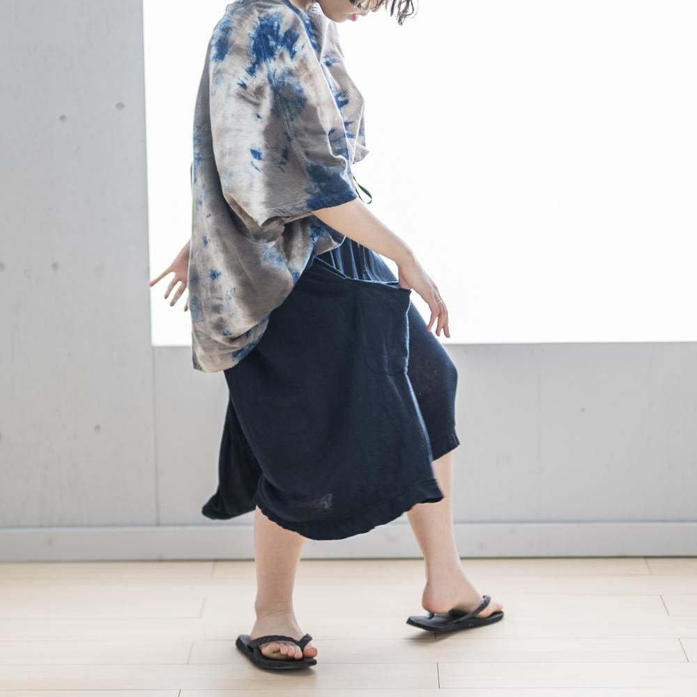yaeca リネン リボン　キュロット (unisex) yaeca リネン リボン キュロット (unisex)
