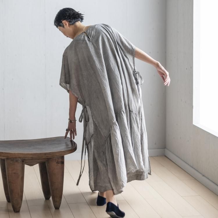 宝島染工 天然墨染めKAKU Dress Light gray KAKU DRESS｜宝島染工 公式通販・オンラインショップ