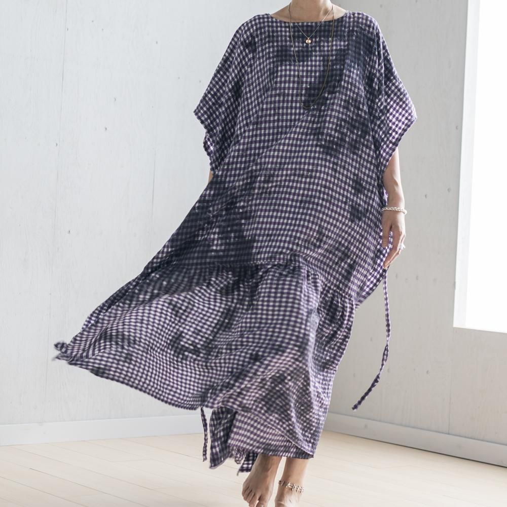 宝島染工 天然墨染めKAKU Dress Light gray KAKU DRESS｜宝島染工 公式通販・オンラインショップ