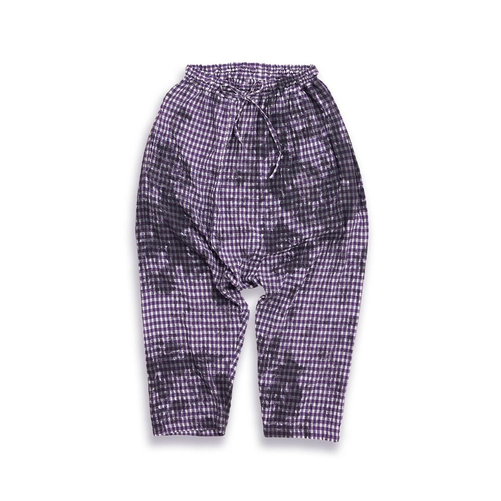 サルエルパンツ 雪どけ PURPLE|宝島染工 公式通販・オンライン サルエルパンツ 雪どけ PURPLE|宝島染工 公式通販・オンライン