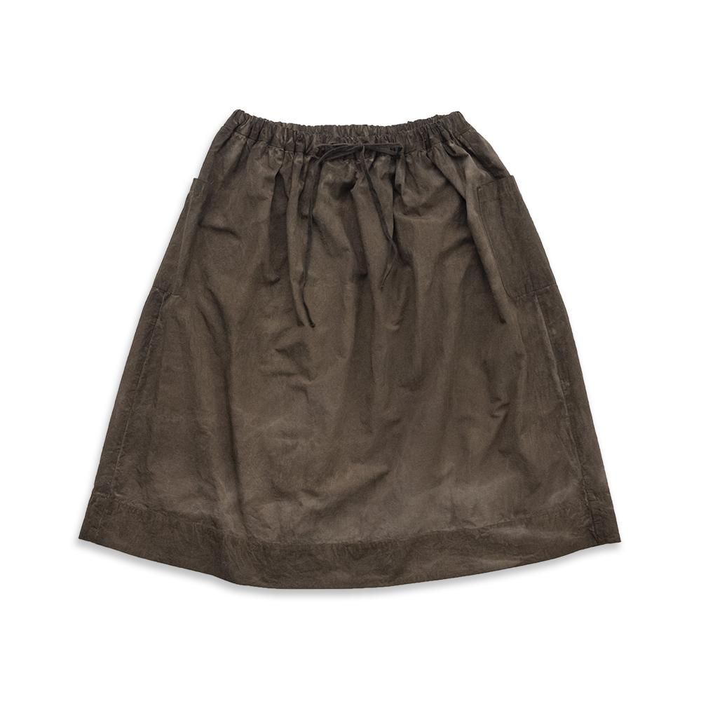 硫化染め Linen Lase BROWN　ブラウススカート 硫化染め Linen Lase BROWN ブラウススカート