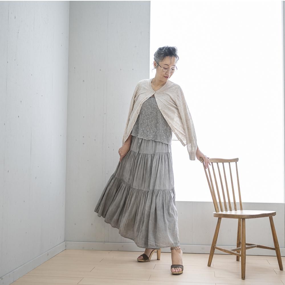 ティアードスカート 藍染・草木染 | 宝島染工公式通販 ティアードスカート 藍染・草木染 | 宝島染工公式通販