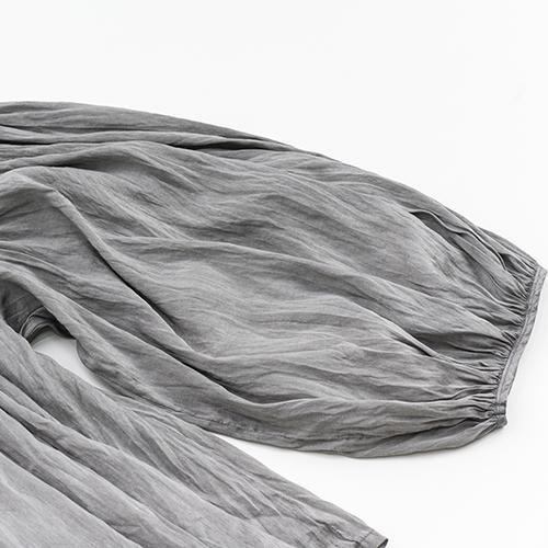 宝島染工】ティアードブラウス (BLACK/GRAY)
