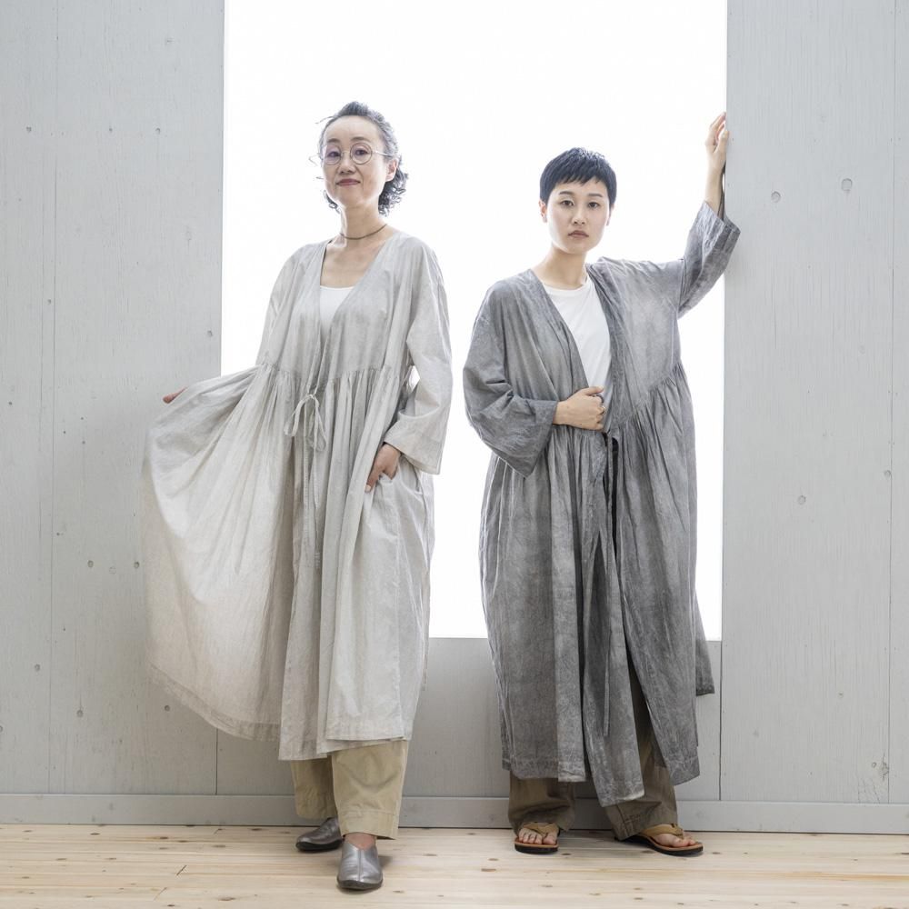 カシュクールワンピース (LIGHT GRAY / DARK GRAY) - 公式