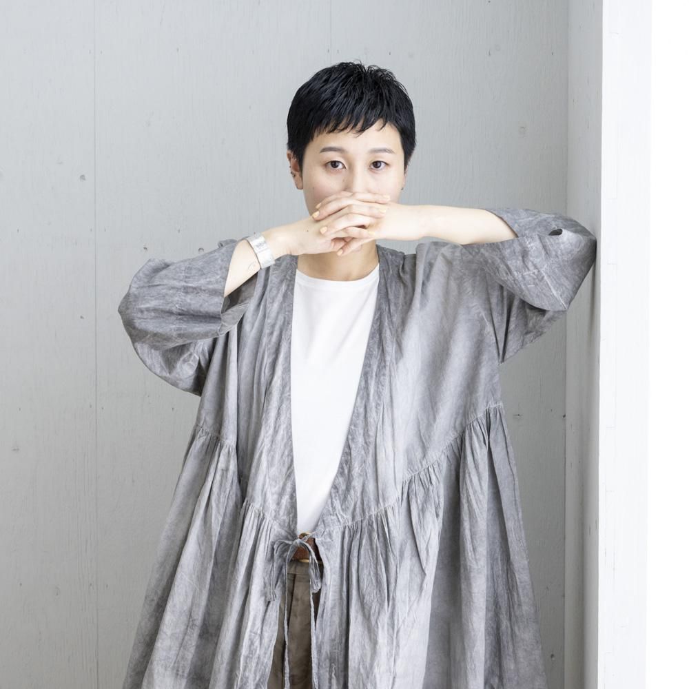 カシュクールワンピース (LIGHT GRAY / DARK GRAY) - 公式