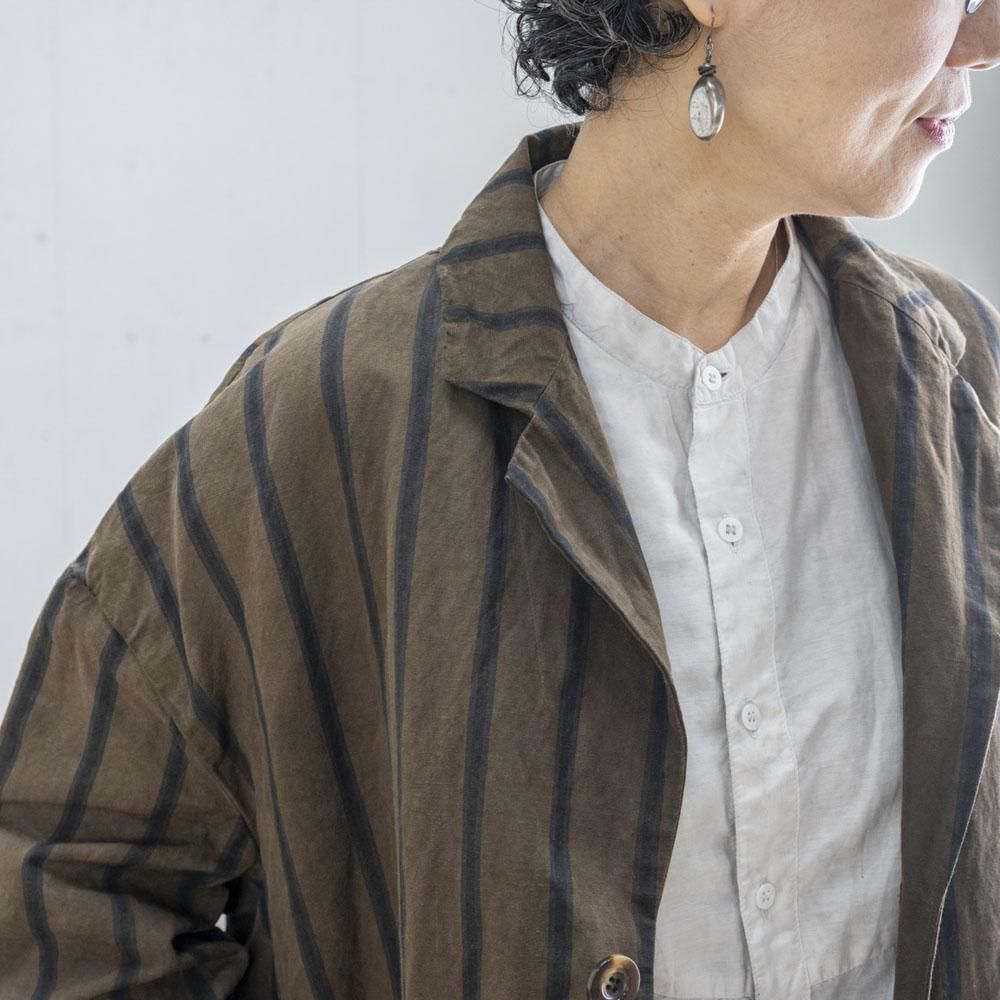 ブロックコート ストライプ( CHARCOAL / BROWN ) - 公式オンライン