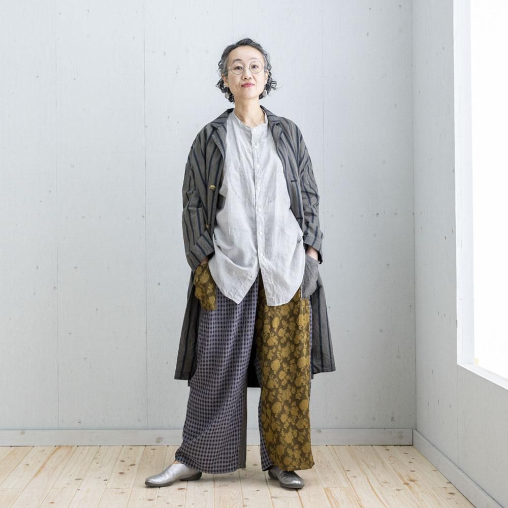 ブロックコート ストライプ（ CHARCOAL / BROWN ） - 公式オンライン