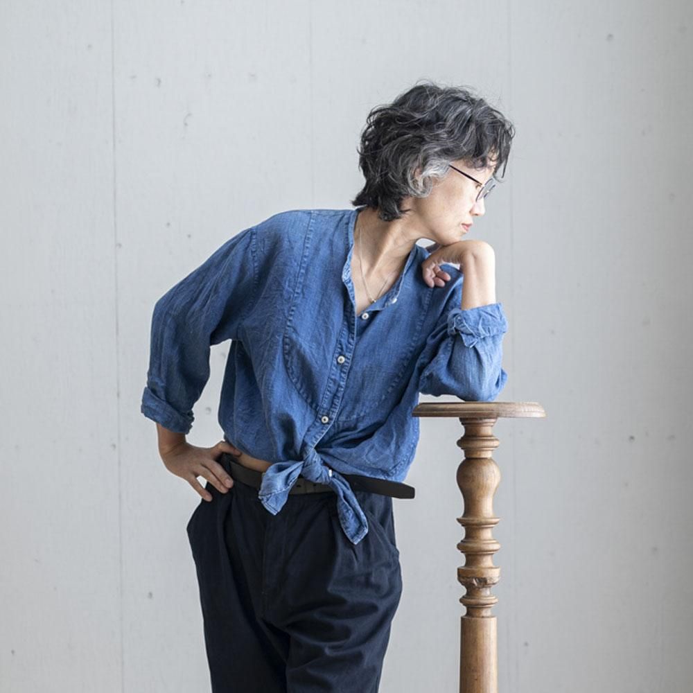 新価格】切替シャツリネン(INDIGO / LIGHT GRAY / BLACK) - 公式