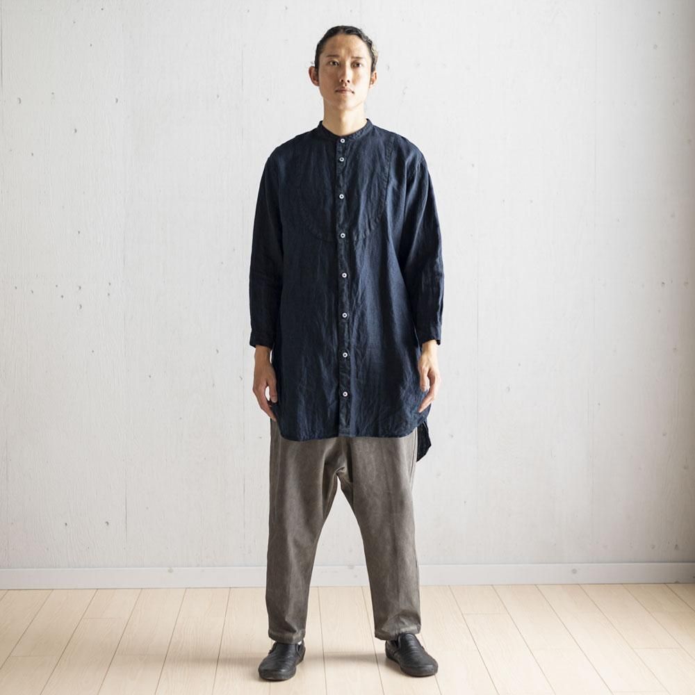 新価格】切替BIGシャツリネン(INDIGO / LIGHT GRAY / BLACK 新価格】切替BIGシャツリネン(INDIGO / LIGHT GRAY / BLACK