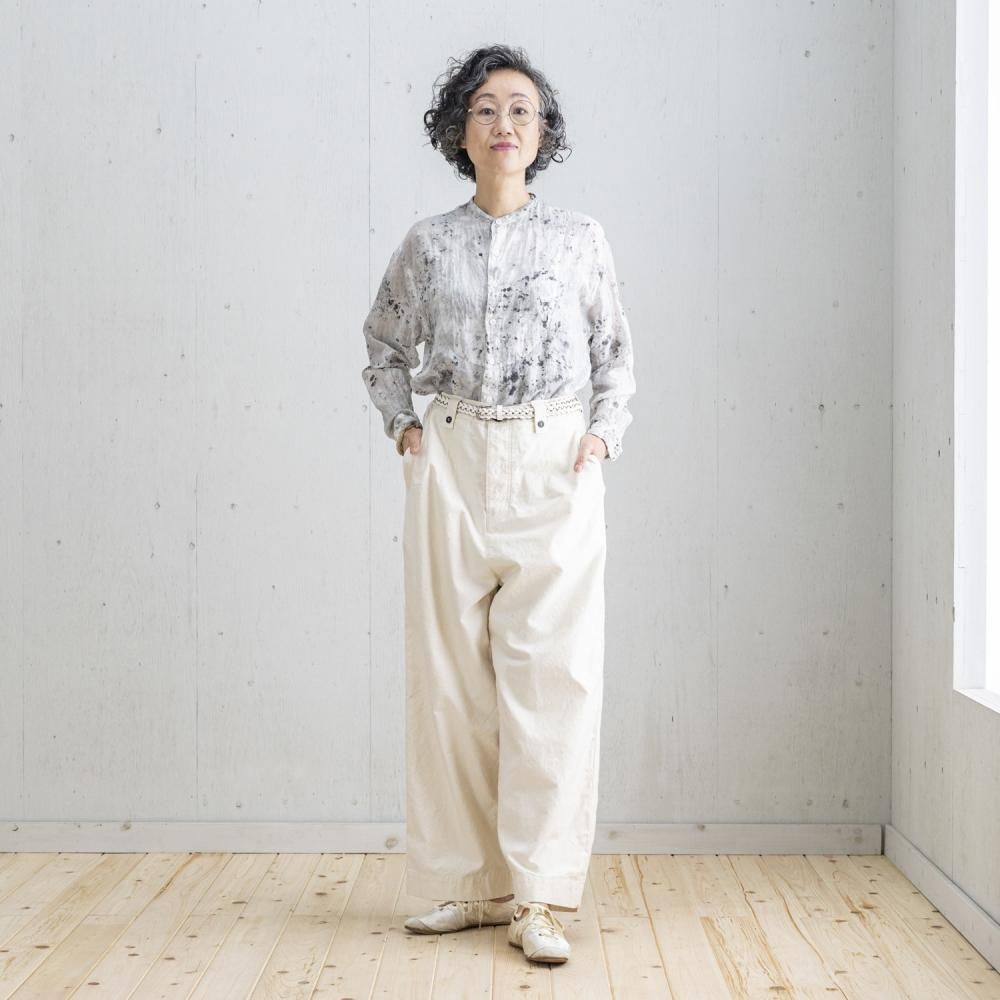 今城メリヤス　ニットパンツ/ホワイト m2236-1000.jpg