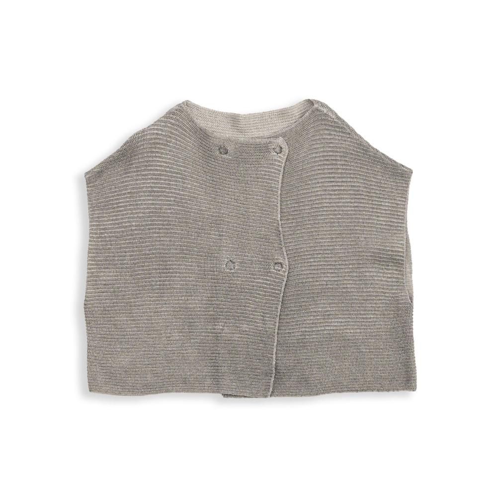 [新品タグ付き] 宝島染工　和紙ニットダブルベスト・グレー 和紙ニットダブルベスト(GRAY/BLACK) - 公式オンラインストア