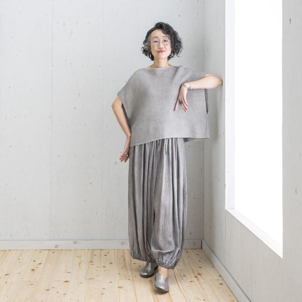 低価格で大人気の 和紙ニットダブルベスト(GRAY/BLACK) 公式オンラインストア - トップス