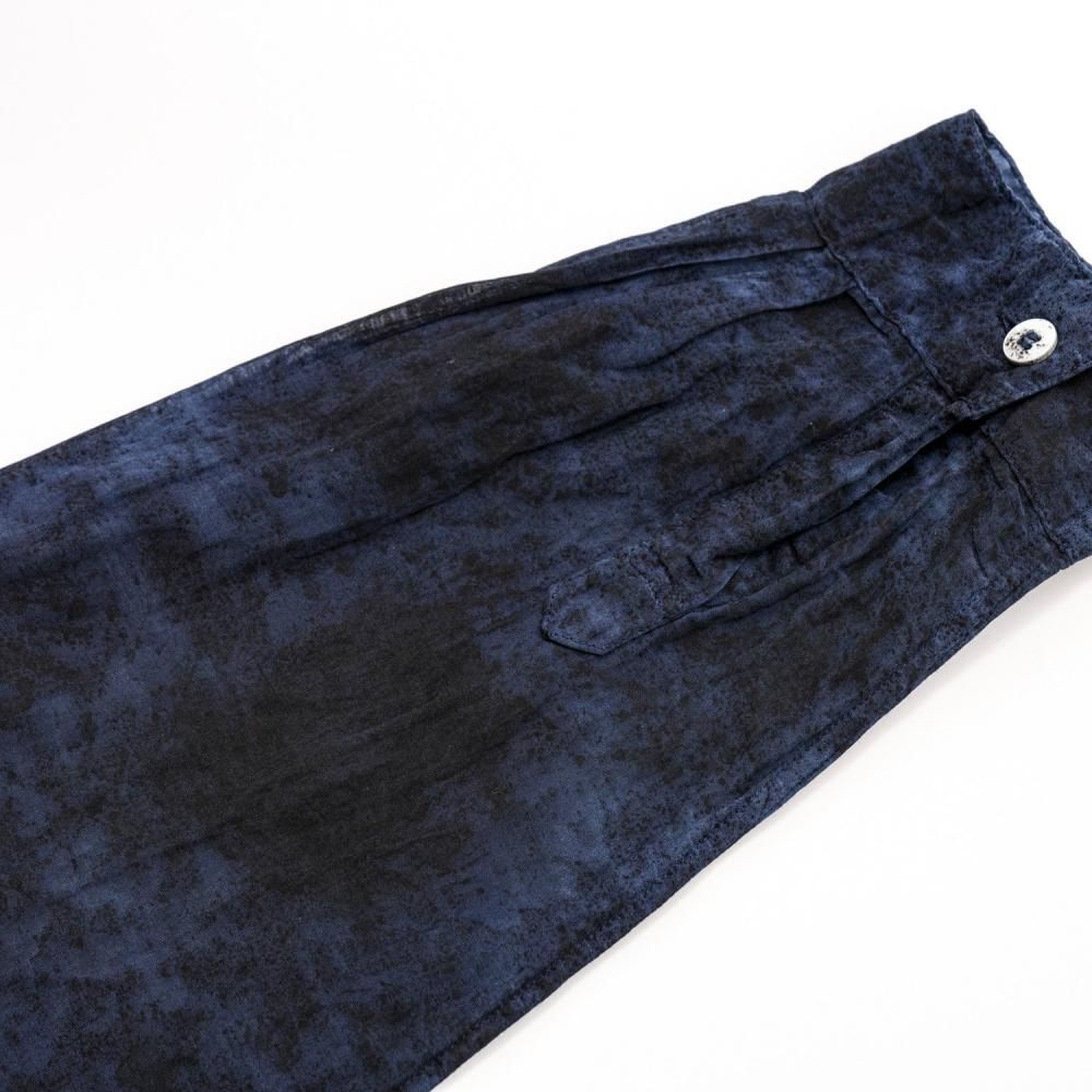 切替シャツシルクコットン INDIGO LEOPARD - 公式オンライン