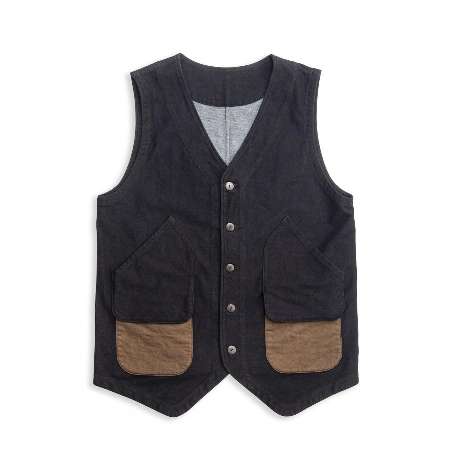 Wポケットベスト BLACK