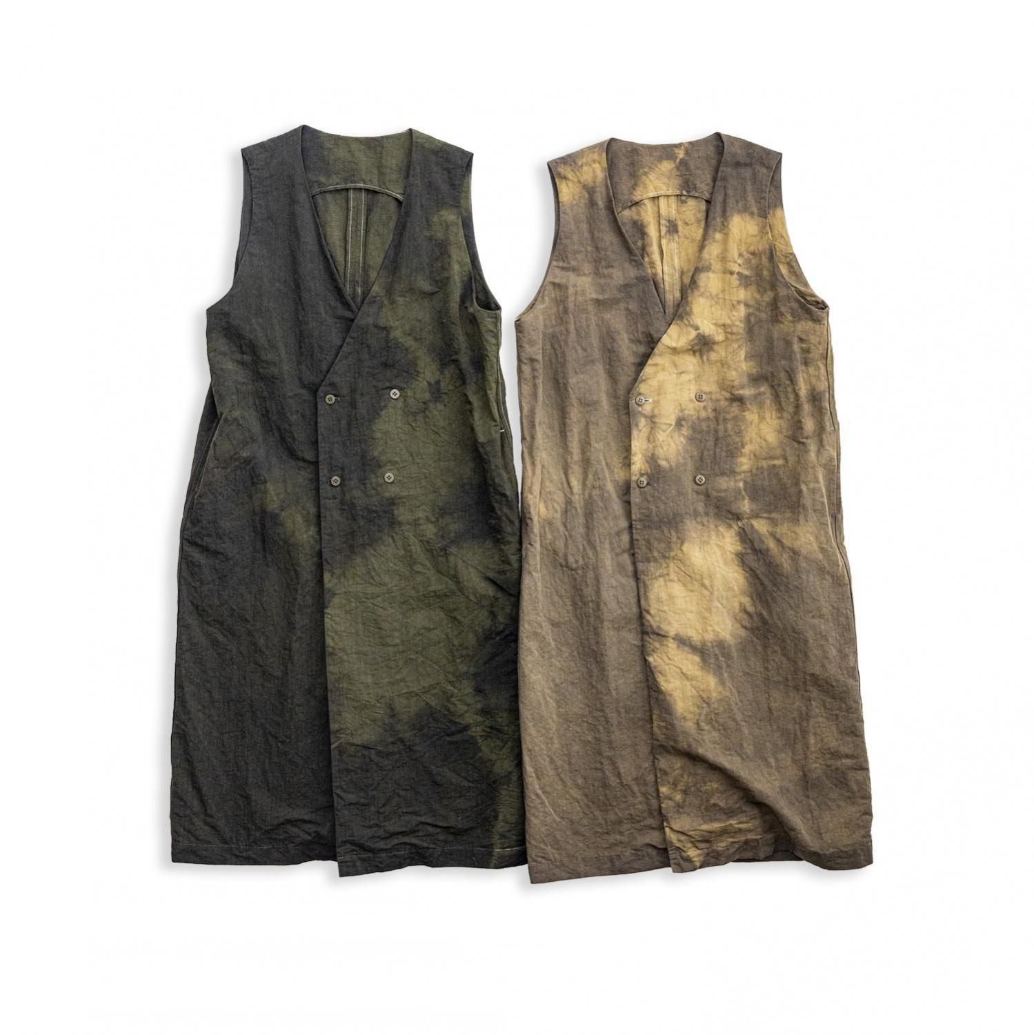 Cloud long Vest(OLIVE / BEIGE)