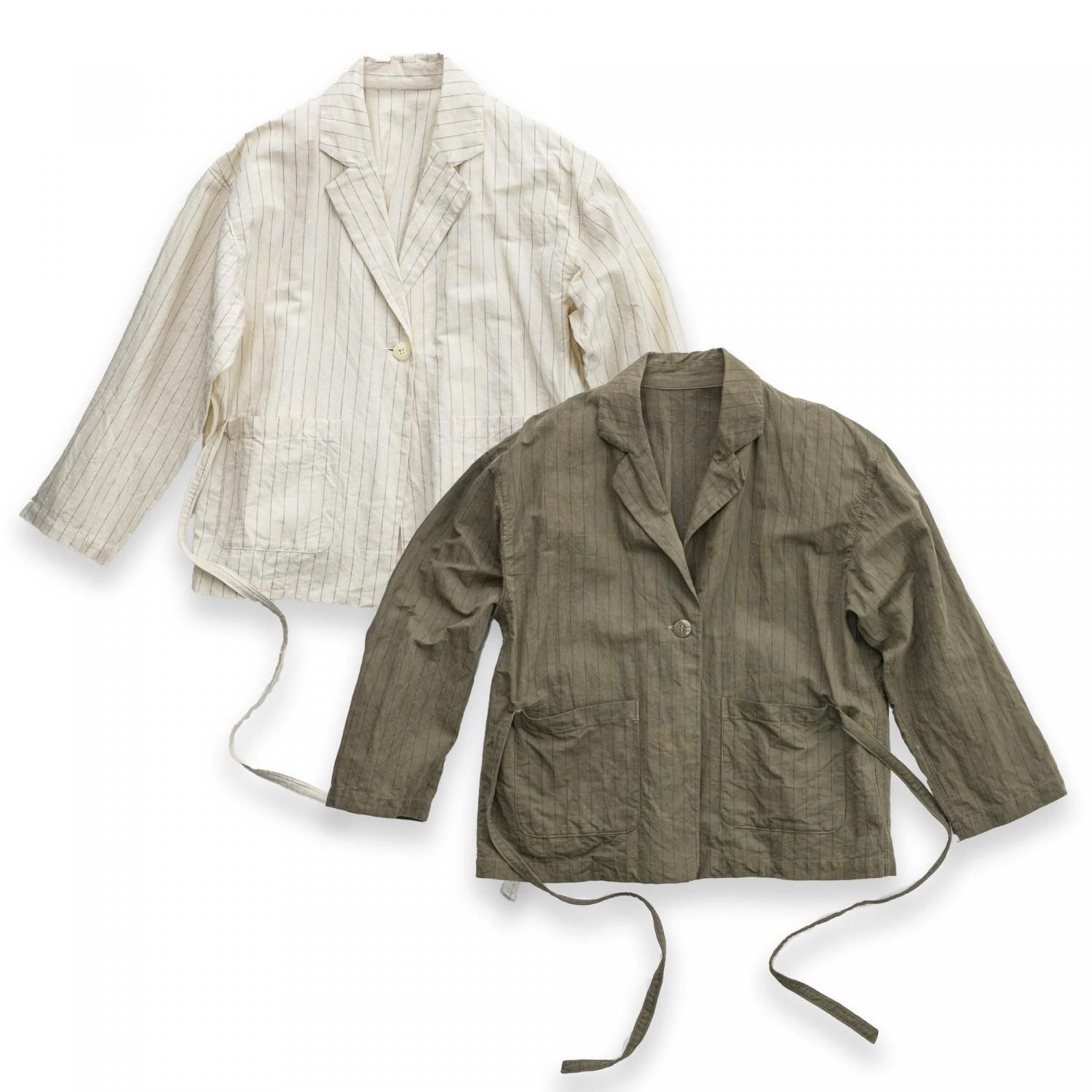 ͽTAIL JACKET (White / Khaki)