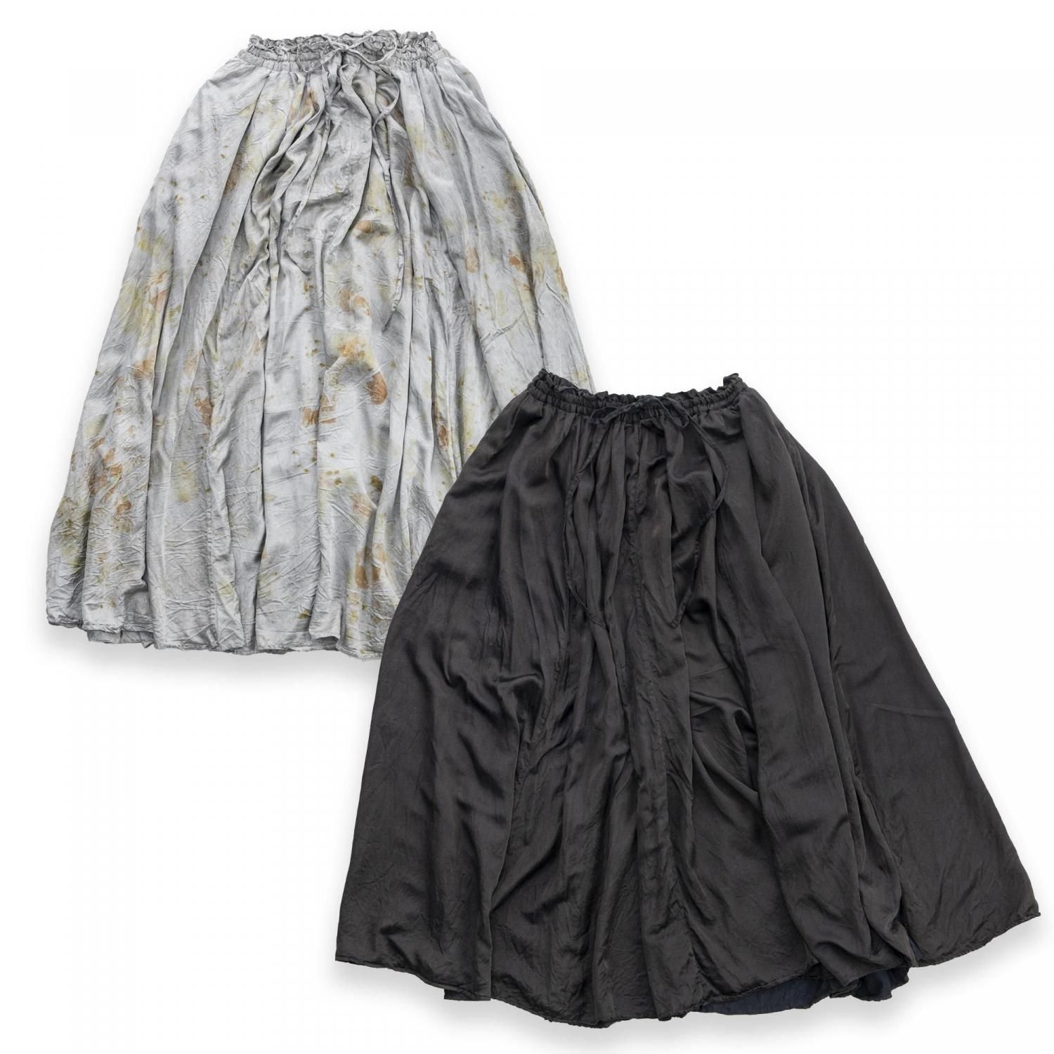 ͽʡSlit Gathered Skirt(Harvest Gray / Black)