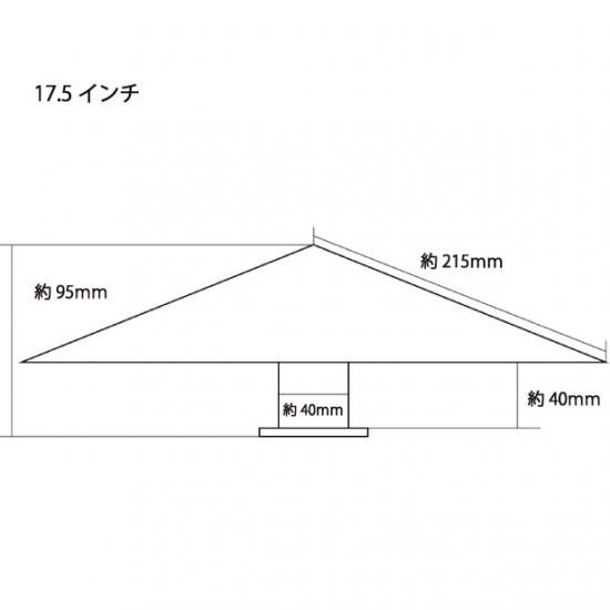 17.5インチ スピンナー ウロコステンレス 送料無料】星型 ホイール スピンナー ウロコ柄 17.5インチ