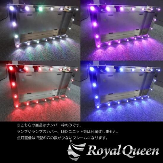 パイロットナンバー枠 パイロットランプナンバー枠 パイロットランプ穴付き ステンレス