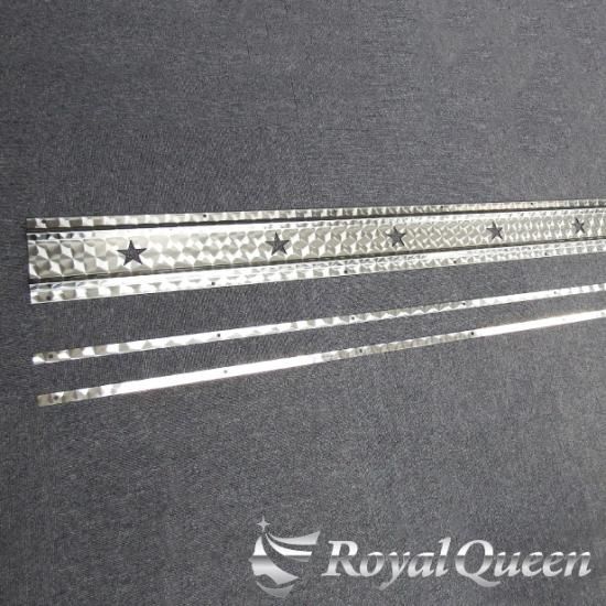 大型商品】泥除けステー ウエイト ステンレス飾り板 2350mm