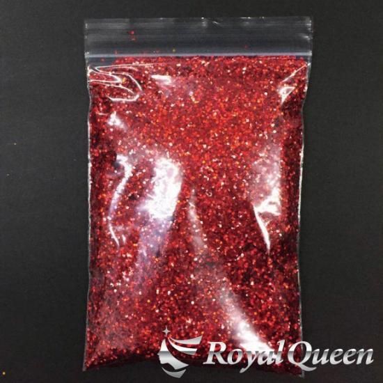 送料無料】ラメ フレーク レインボーレッド 1.0mm 100g LB300