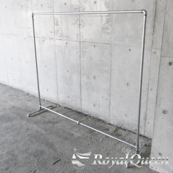 大型商品】ガス管ハンガーラックキャスター付タイプB-2約W198cm 大型商品】ガス管ハンガーラックキャスター付タイプB-2約W198cm