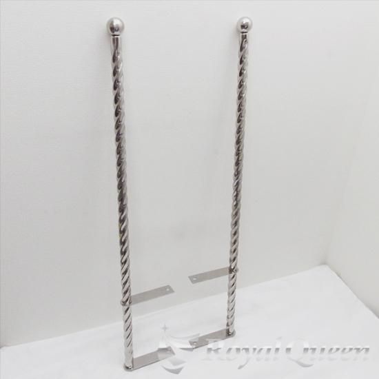 送料無料】汎用 ステンレス 旗棒 コーナーポール ☆ 38Φ 絞り