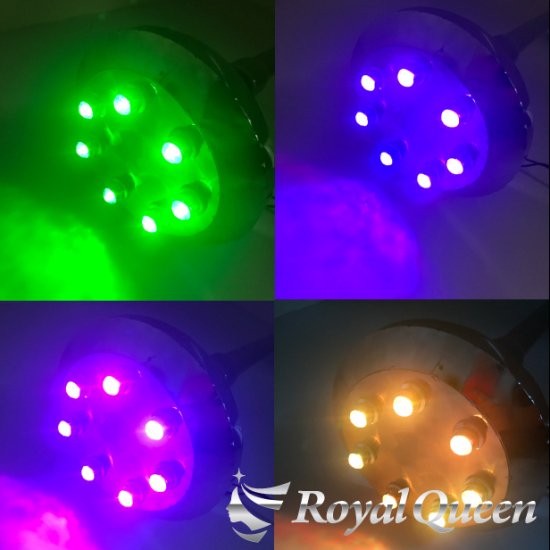 送料無料】【RGB16色発光LED☆パイロットランプ １４個セット RGBコントローラー付き♪ 】延長可能 電飾 トラック デコトラ パーツ  トラック用品 RoyalQueen【RQPL1】 - 【公式】トラックステンレスパーツ シャンデリア専門店「Royal Queen」