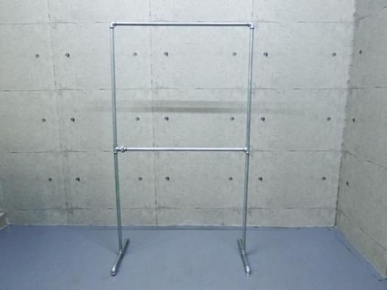 大型商品】ガス管 ハンガーラック タイプF 約W108cm×H188cm 大型商品】ガス管 ハンガーラック タイプF 約W108cm×H188cm