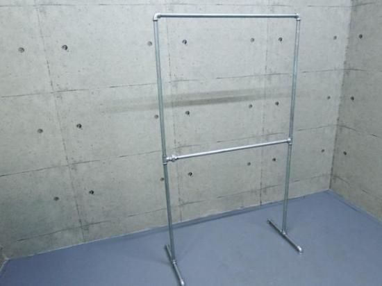 大型商品】ガス管 ハンガーラック タイプF 約W108cm×H188cm 大型商品】ガス管 ハンガーラック タイプF 約W108cm×H188cm