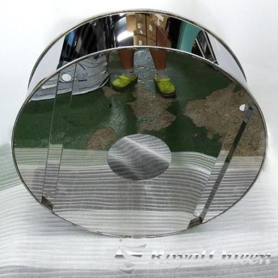 送料無料】【汎用 スペア タイヤカバー 大型 19.5インチ ステンレス