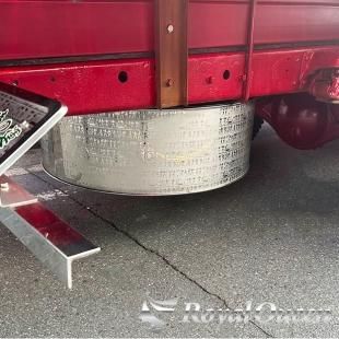 4t トラック用 17.5インチ 鱗柄 スペアタイヤカバー 880mm 10mm
