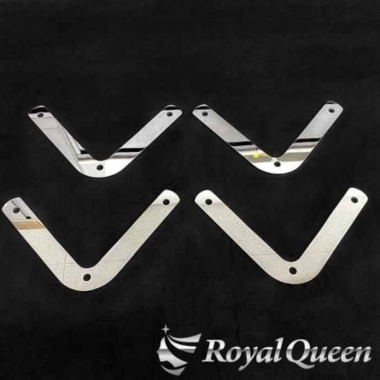 送料無料】【汎用 滑り止め金具 V型 中型3穴用 鏡面 磨き#1000】ズリ